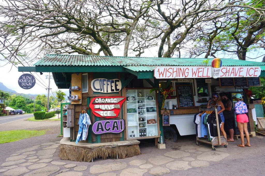 kauai food truck wishing well shave ice