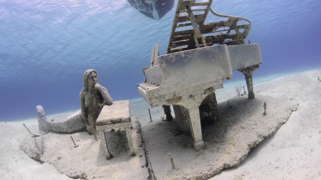 mermaid sculpture exuma bahamas