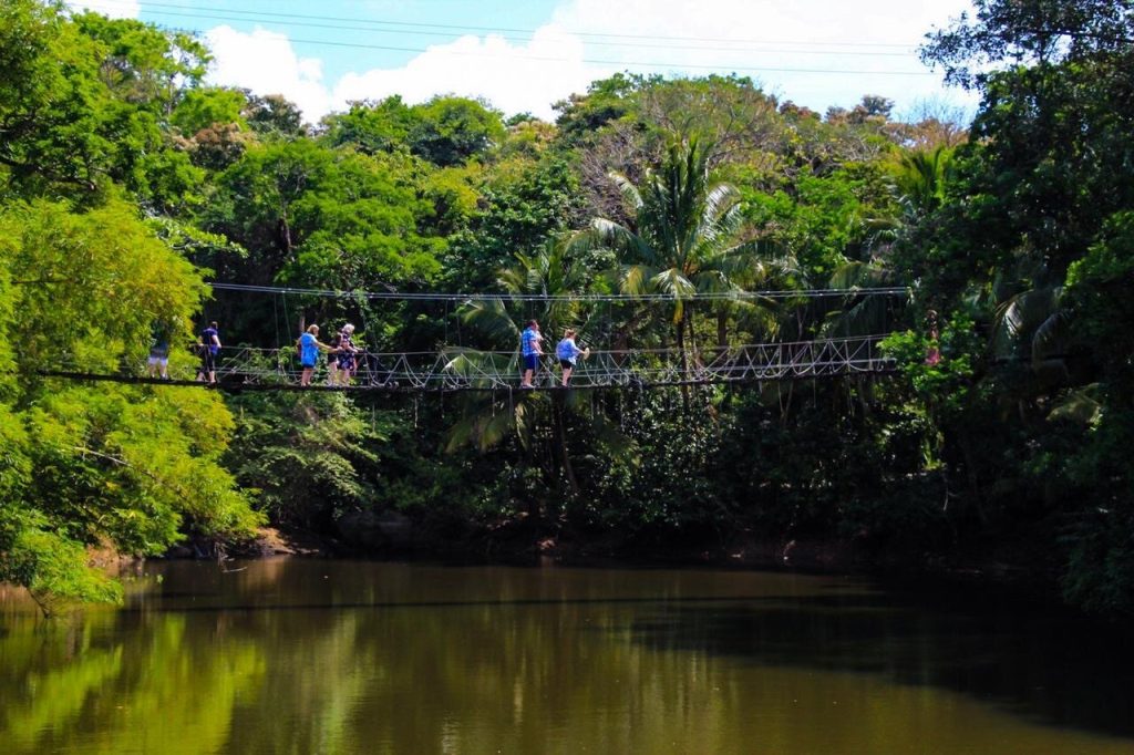 Gumbalimba park bridge roatan