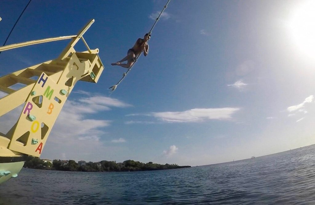 isoar rope swing roatan