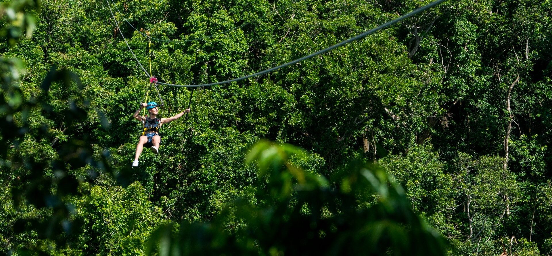 Ziplining-at-Sky-Safari-St-Kitts