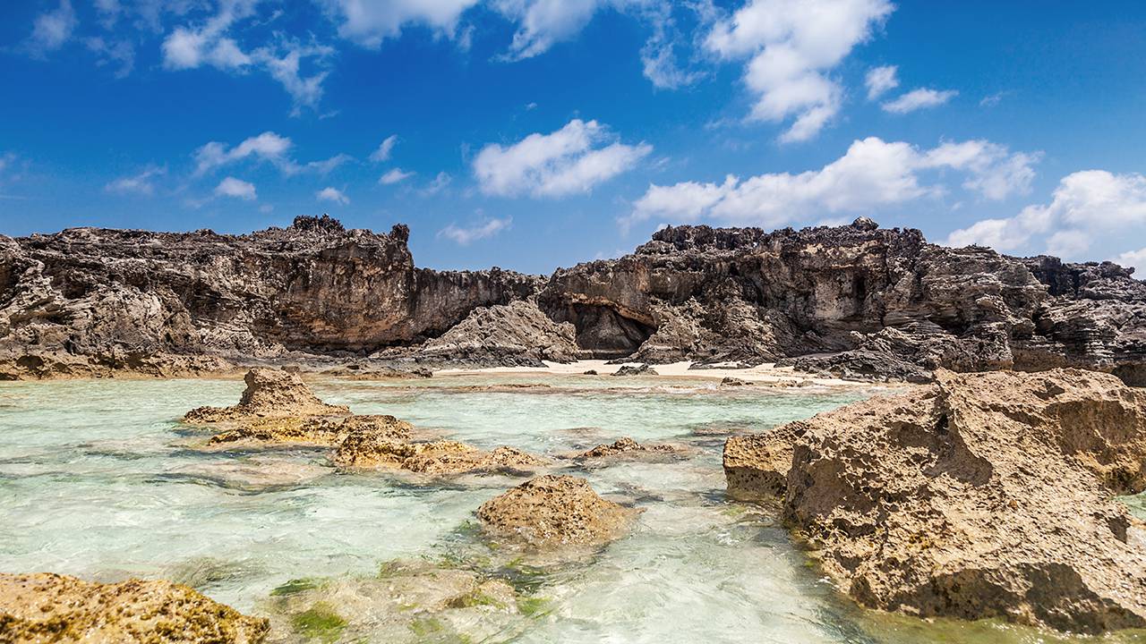 Mudjin harbor Turks and Caicos