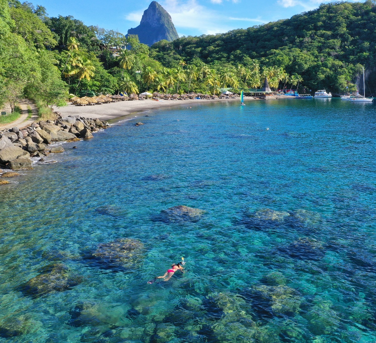 Snorkeling at Anse Chastanet Beach