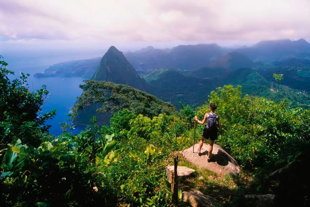 family hikes st lucia