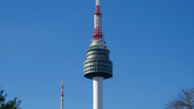 Berlin TV Tower with kids
