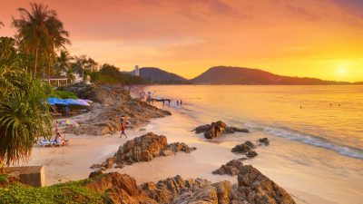 phuket beach sunset