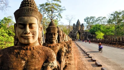 siem reap buddha statues