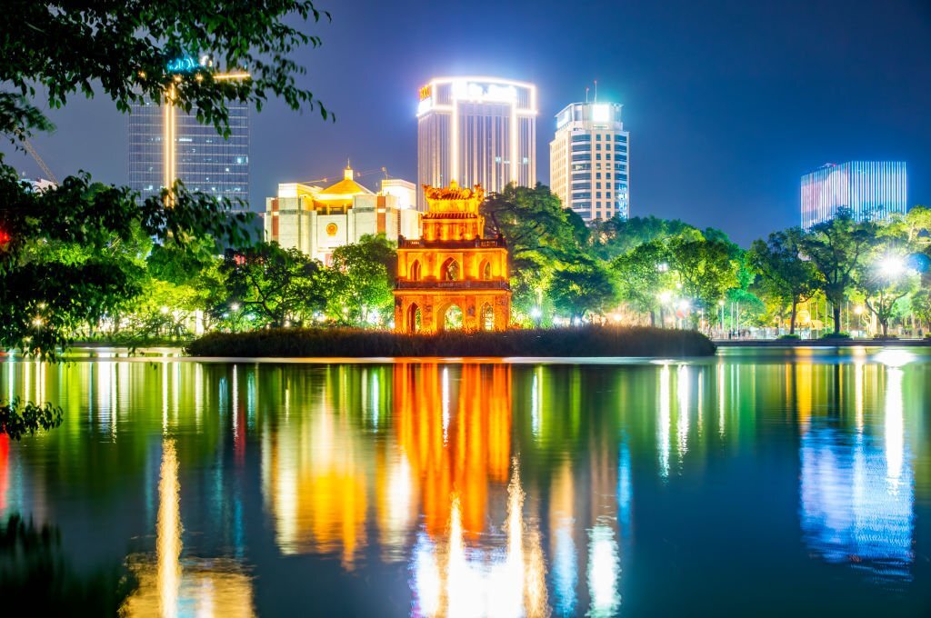 hanoi night skyline