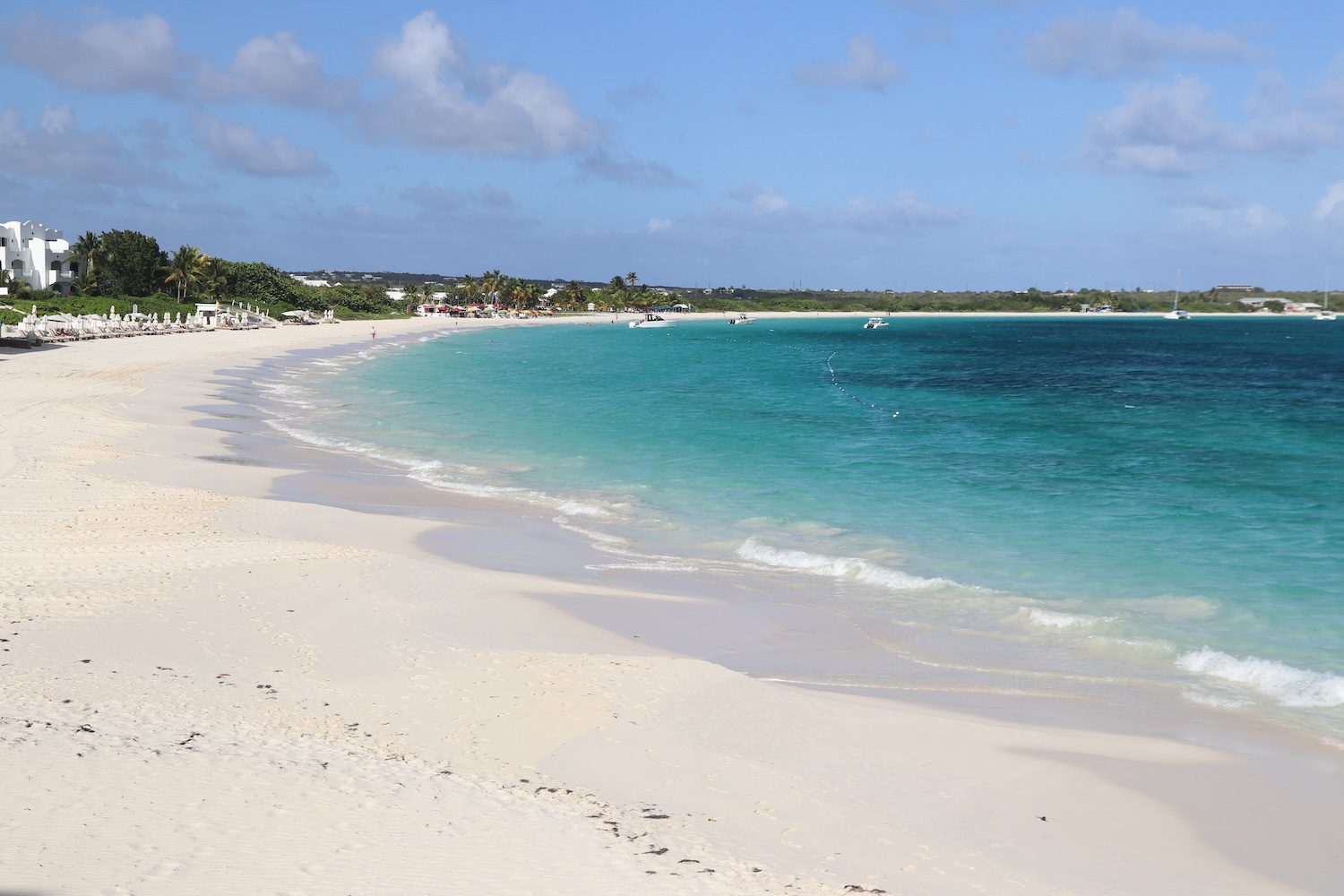 Rendezvous Bay beach in Anguilla with calm turquoise water