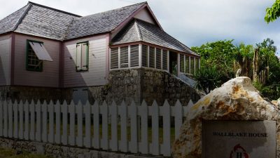 Wallblake House, an 18th-century plantation house in The Valley, Anguilla