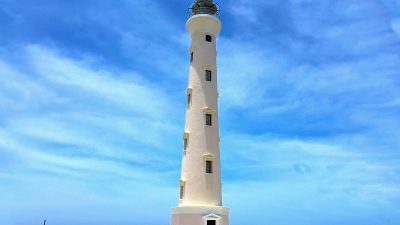 The California Lighthouse on Aruba's northwestern tip