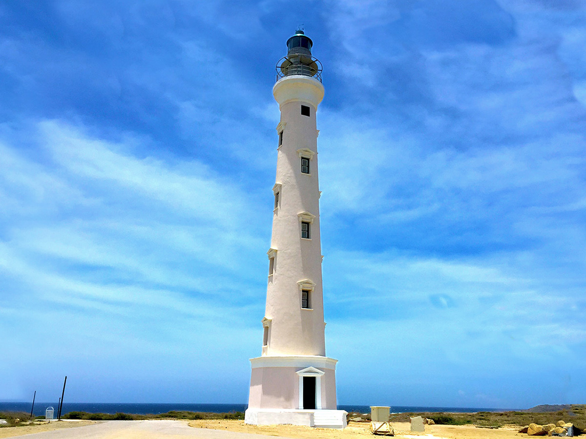 The California Lighthouse on Aruba's northwestern tip