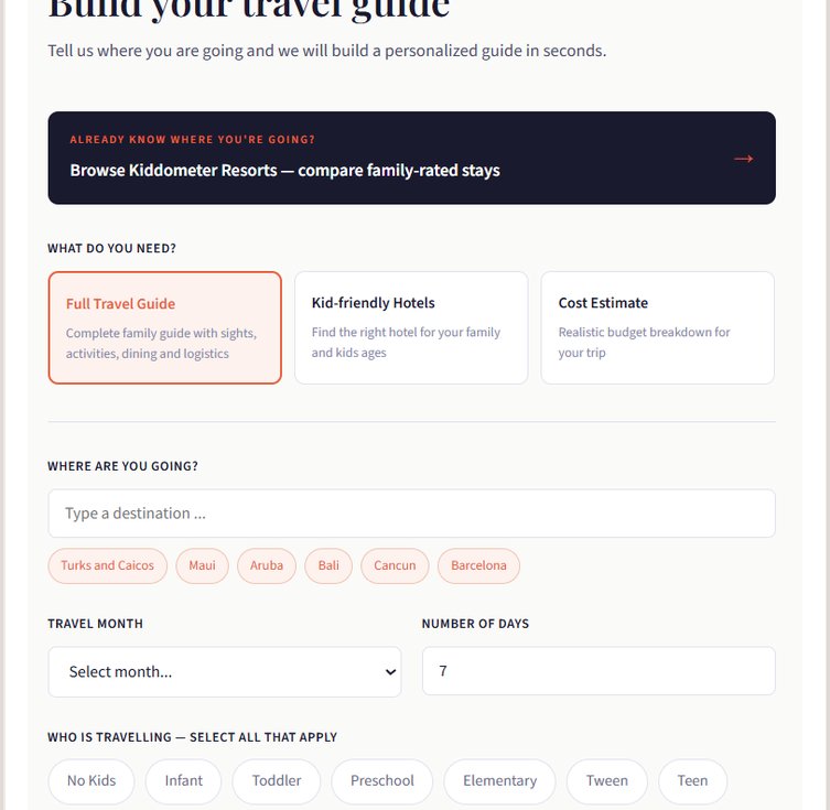 AI-built travel planner