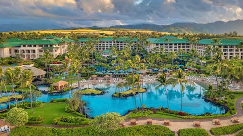 Grand Hyatt Kauai Resort and Spa pool and grounds