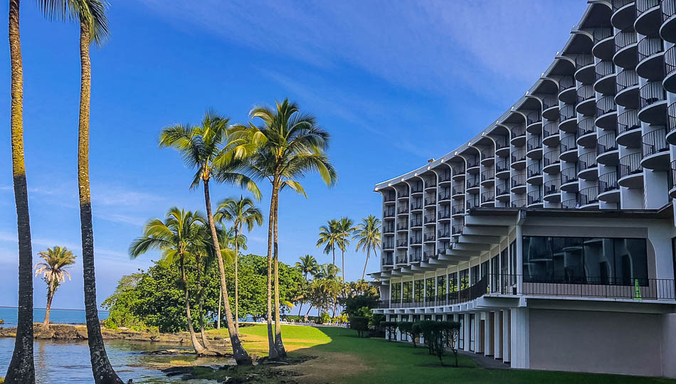 Hilo Hawaiian Hotel oceanfront grounds