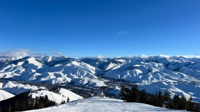 Sun Valley Idaho Ski Slope and Mountain View