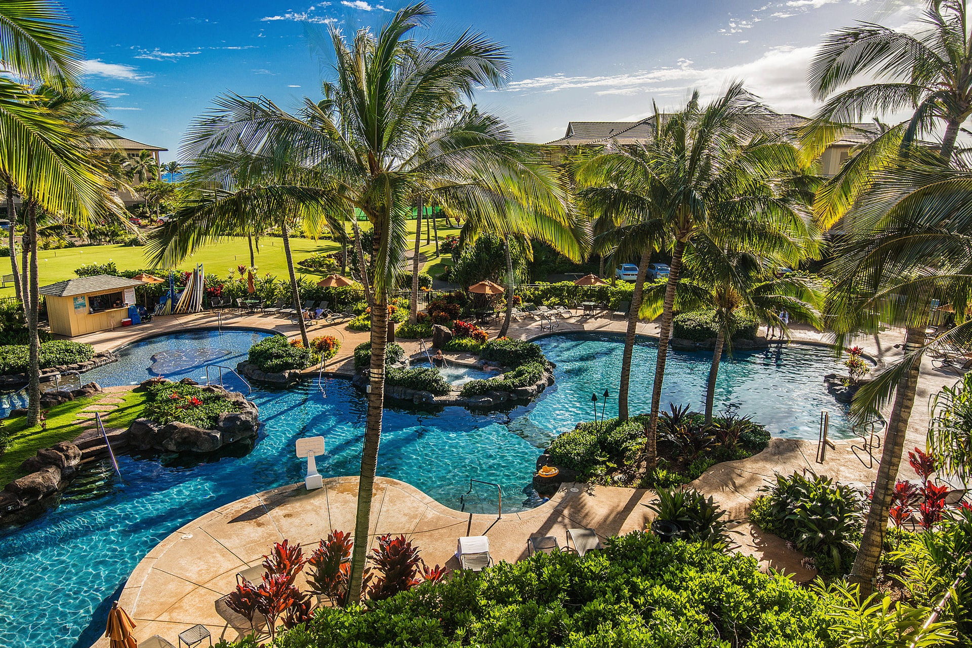 Koloa Landing Resort at Poipu pool area Kauai