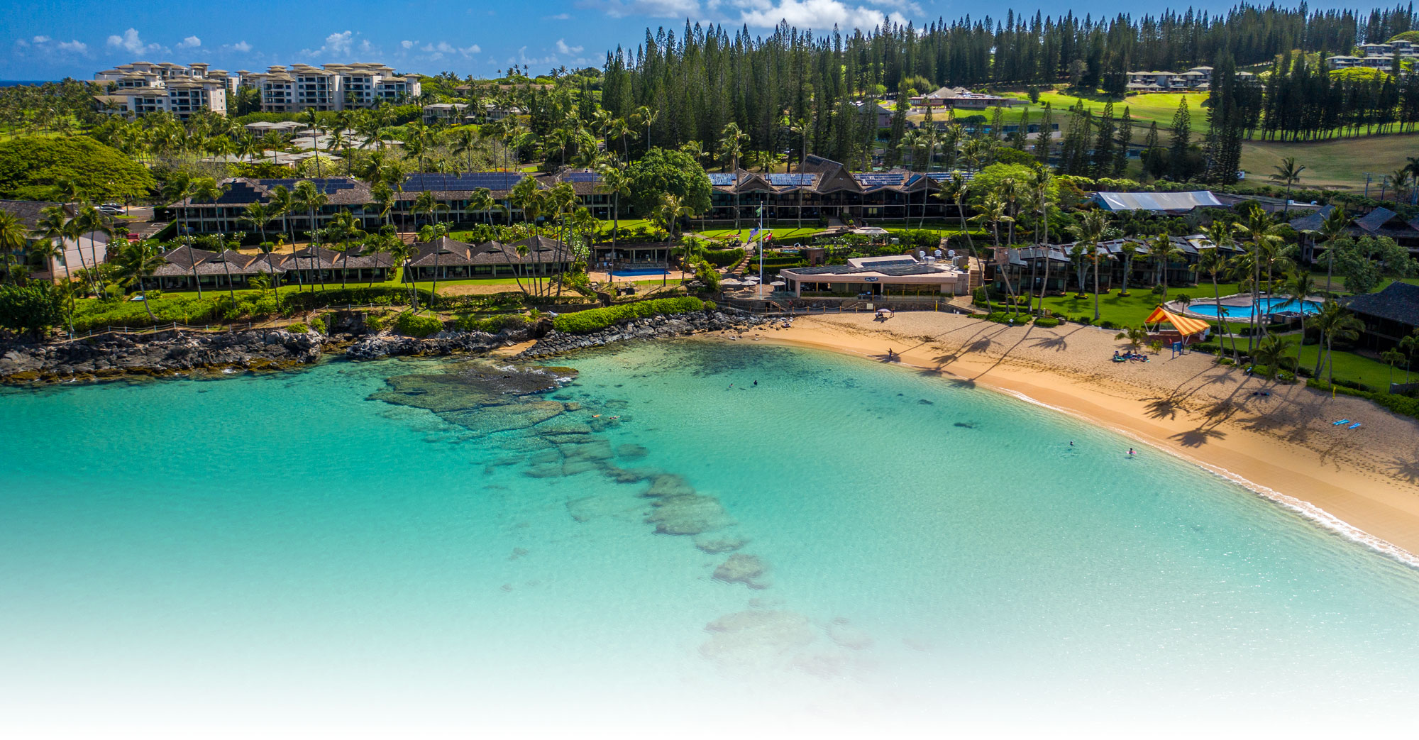 Napili Kai Beach Resort Maui aerial bay view
