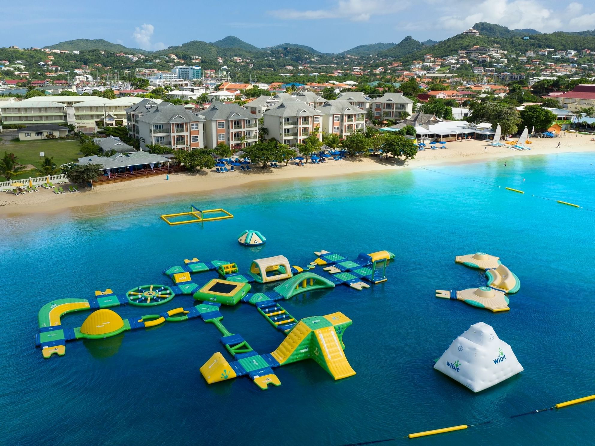 Bay Gardens Beach Resort splash water park Rodney Bay St Lucia