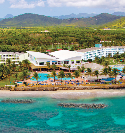 Coconut Bay Beach Resort water park Vieux Fort St Lucia