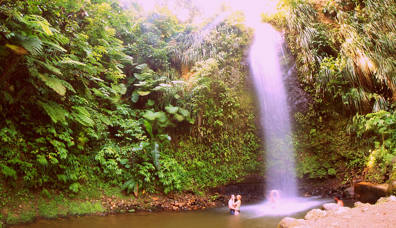 Toraille Waterfall pool near Soufriere St Lucia