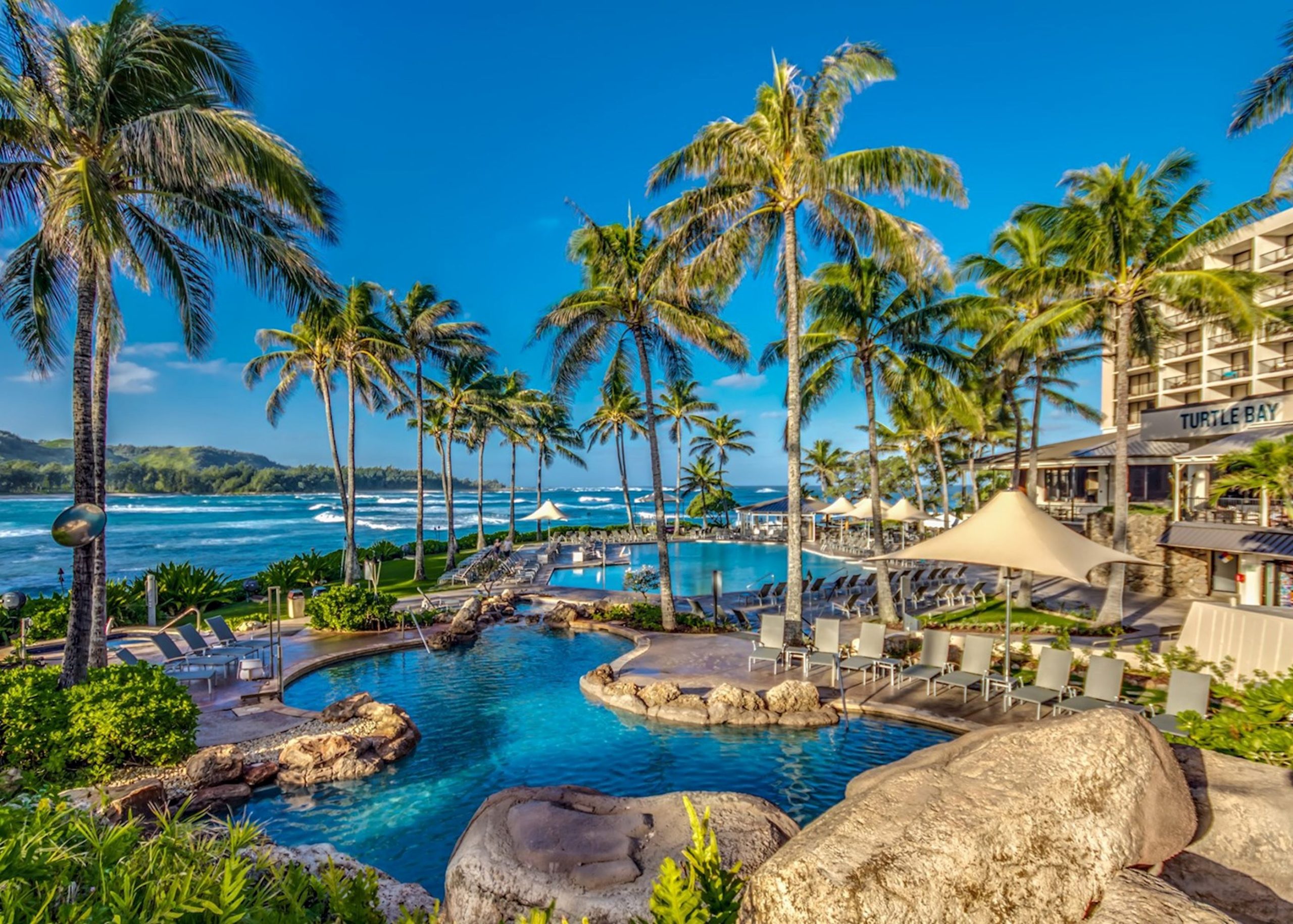 Turtle Bay Resort North Shore Oahu pool and ocean